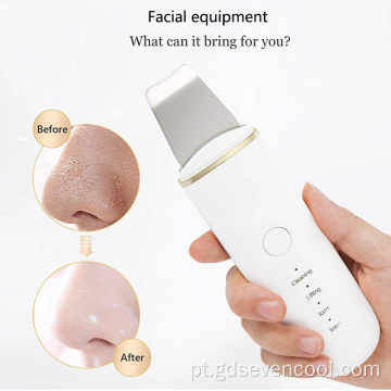 Máquina de limpeza de limpeza de purificador de pele facial ultra-sônica